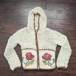 Free people cross-stitch style cardigan